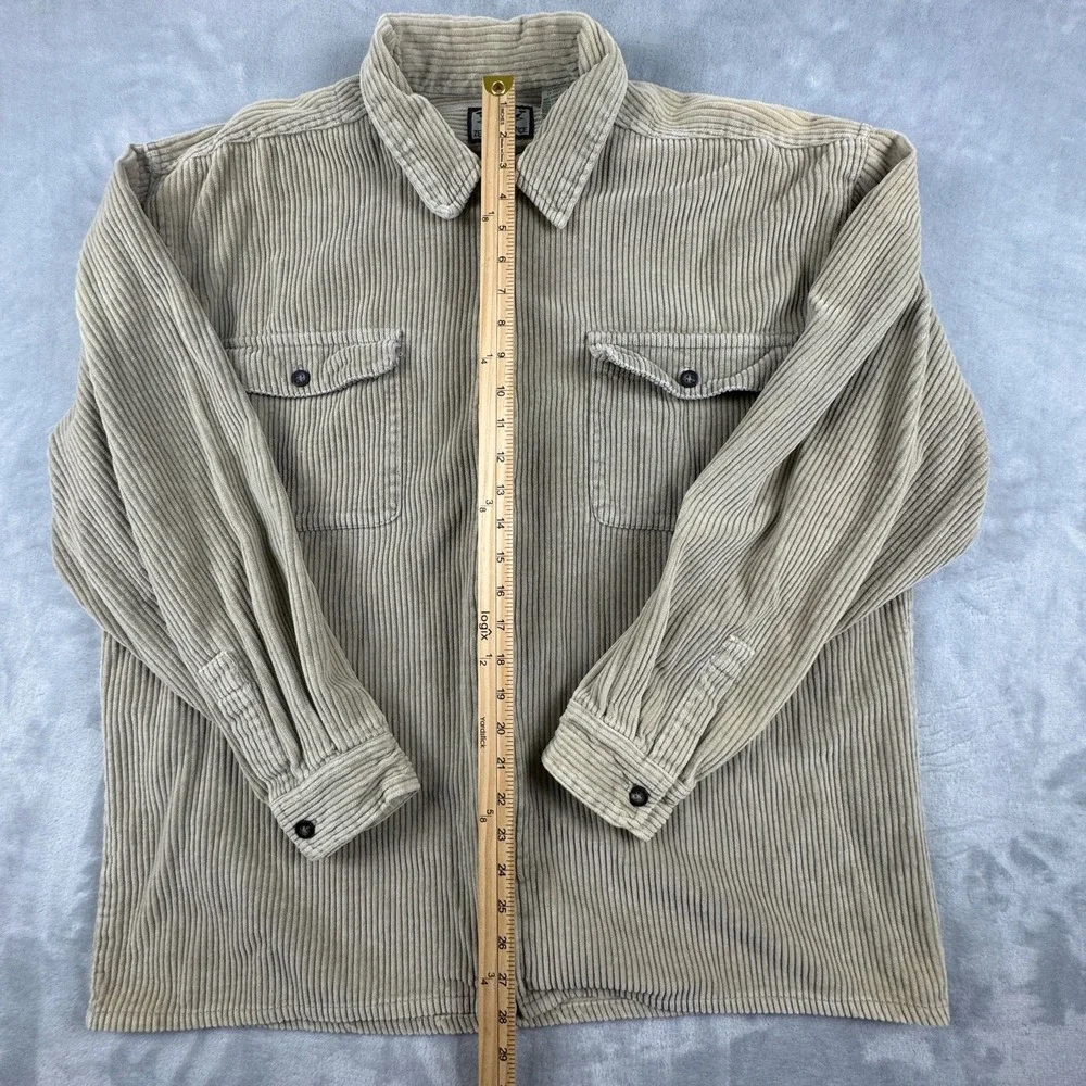 VINTAGE Y2K ZERO TOLERANCE Men's‎ Corduroy Long Sleeve Full Zip Shacket Size XL